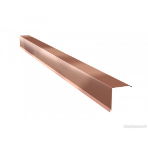Вітрова планка для металочерепиці пряма Dongbu 0,5 ZN225 Bronze