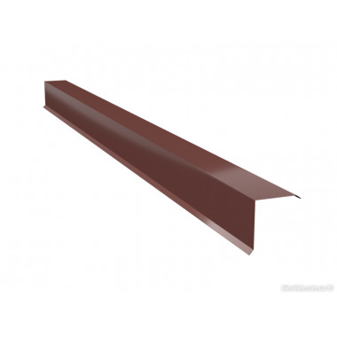 Ветровая планка для металлочерепицы прямая Оptima Steel 0,45 ZN100 Polyester