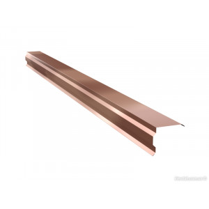 Ветровая планка для металлочерепицы с ребром Dongbu 0,5 ZN225 Bronze